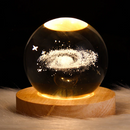 Luminária Espacial 3D LED - Galáxia, Lua e Planetas