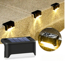 Kit Luminária Solar Angular para Degraus e Muros – Formato em L, IP65