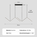 Pendente LED Minimalista Veneto – Bivolt, Alumínio Premium