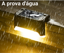 Kit Luminária Solar Angular para Degraus e Muros – Formato em L, IP65