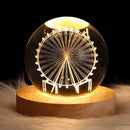 Luminária Espacial 3D LED - Galáxia, Lua e Planetas
