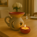 Difusor De Aromas Aromatizador De Ambiente Cerâmica Vermelho