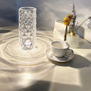 Luminária de Mesa Crystal Diamond LED – 16 Cores, Touch e Controle Remoto
