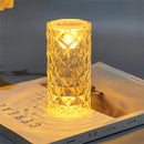 Luminária de Mesa Crystal Diamond LED – 16 Cores, Touch e Controle Remoto
