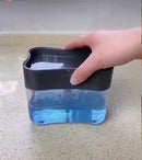 Dispensador Para Detergente Dispenser Sabao 2x1 Detergente Suporte Porta Bucha Esponja Limpeza