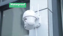 Câmera de Segurança Wi-Fi Externa Dome PTZ HD – Visão Noturna e Sensor de Movimento (Bivolt)
