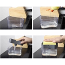 Dispensador Para Detergente Dispenser Sabao 2x1 Detergente Suporte Porta Bucha Esponja Limpeza