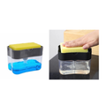 Dispensador Para Detergente Dispenser Sabao 2x1 Detergente Suporte Porta Bucha Esponja Limpeza
