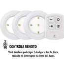 Kit Iluminação Smart LED Touch – Sem Fio, Controle Remoto e Timer