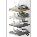 Mop Flat Balde 6 litros Com 2 Refis Com Cabo Extensivel Inox，Lavagem e remoção de poeira