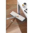 Mop Flat Balde 6 litros Com 2 Refis Com Cabo Extensivel Inox，Lavagem e remoção de poeira