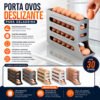 1/2 Peça Porta Ovos Deslizante Organizador Para Geladeira De 4 Camadas Automática Rolantes