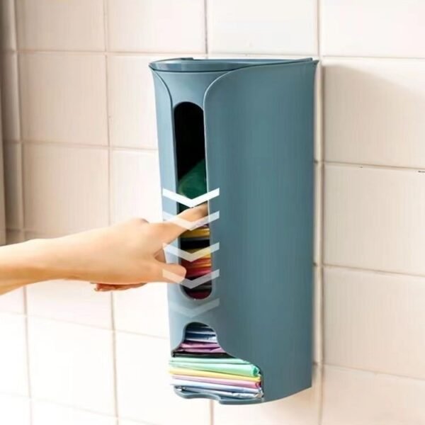 Suporte Multiuso para Sacola de Lixo – Organização Prática para Cozinha e Banheiro!