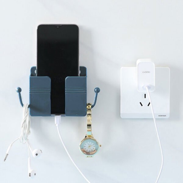 Suporte De Carregamento De Telefone De Parede Não Perfurado Para Banheiro E kit chen Minimalista , rack De Armazenamento