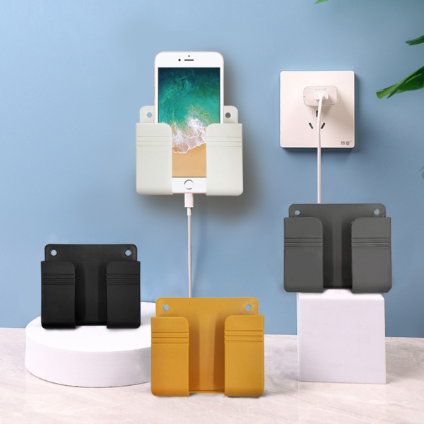 Suporte De Carregamento De Telefone De Parede Não Perfurado Para Banheiro E kit chen Minimalista , rack De Armazenamento