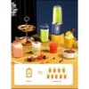 400ML 6 Lâminas Espremedor Elétrico Mini Liquidificador Portátil De Suco De Alimentos Misturador Leite