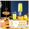 400ML 6 Lâminas Espremedor Elétrico Mini Liquidificador Portátil De Suco De Alimentos Misturador Leite