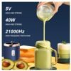 400ML 6 Lâminas Espremedor Elétrico Mini Liquidificador Portátil De Suco De Alimentos Misturador Leite