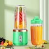 400ML 6 Lâminas Espremedor Elétrico Mini Liquidificador Portátil De Suco De Alimentos Misturador Leite
