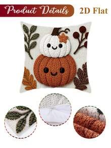 4 capas de almofada de Halloween, 45*45 cm, padrão de abóbora e fantasma, decoração Happy Halloween, decoração para festa de Halloween, decoração Trick Or Treat, decoração de casa de Halloween, sala de estar, quarto, presente de Halloween